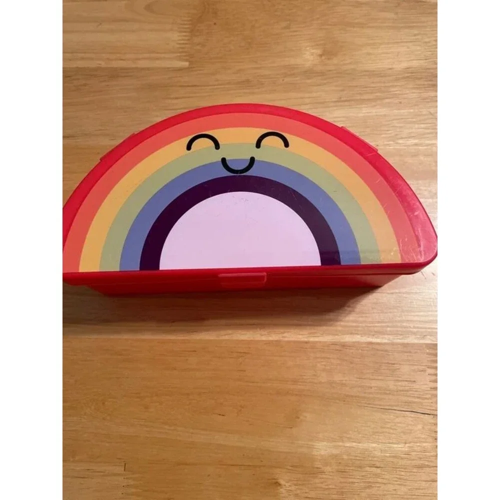 Benton Box 5 Compartments inside Red Rainbow kids